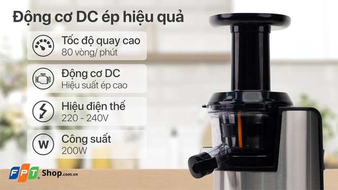 Hafele GS-133N sử dụng động cơ điện 1 chiều DC