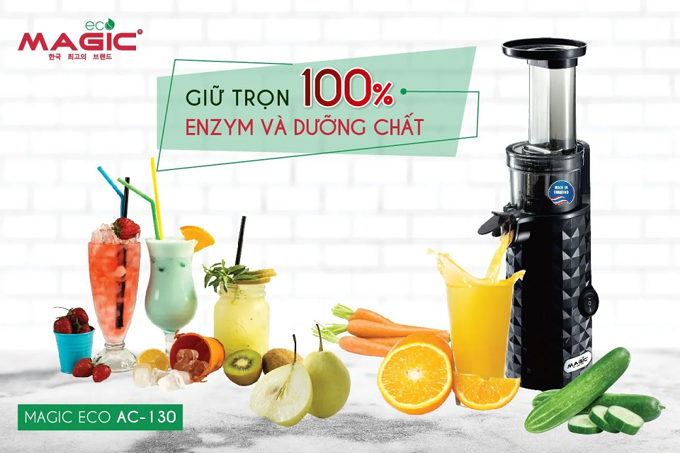 Hướng dẫn sử dụng máy ép chậm Magic Eco AC-130