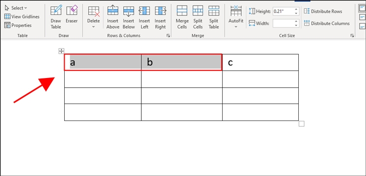 Bôi đen khu vực cần xóa