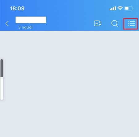 Nhấn vào biểu tượng ba chấm