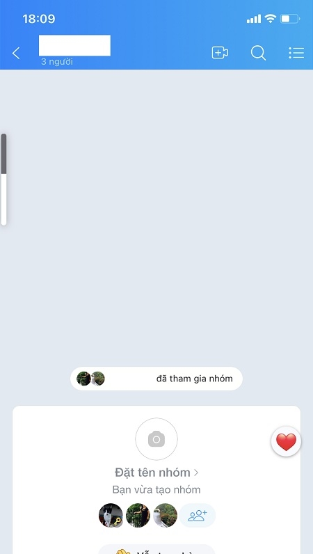 Truy cập vào nhóm chat