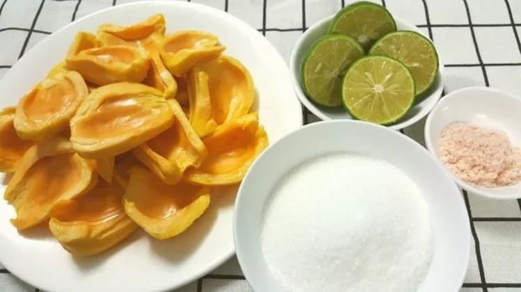 Nguyên liệu cho món mít sấy bằng nồi chiên không dầu