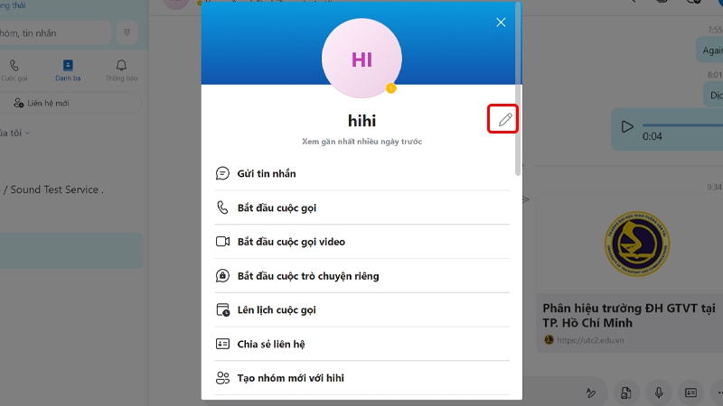 Hướng dẫn đổi tên gợi nhớ trên ứng dụng Skype bằng điện thoại