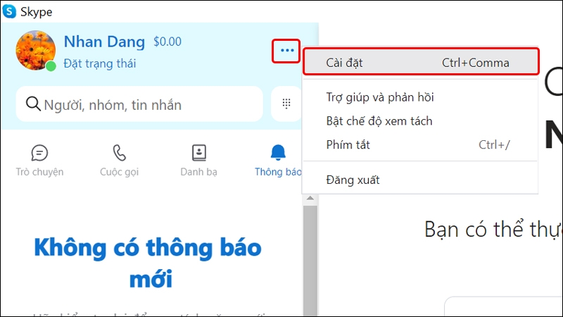 Cách chặn tìm kiếm tài khoản Skype trên máy tính
