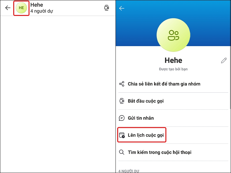 Cách lên lịch cuộc gọi nhóm trên Skype bằng điện thoại