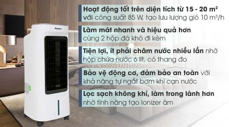 Quạt điều hòa cho phòng trọ: Kangaroo KG50F58