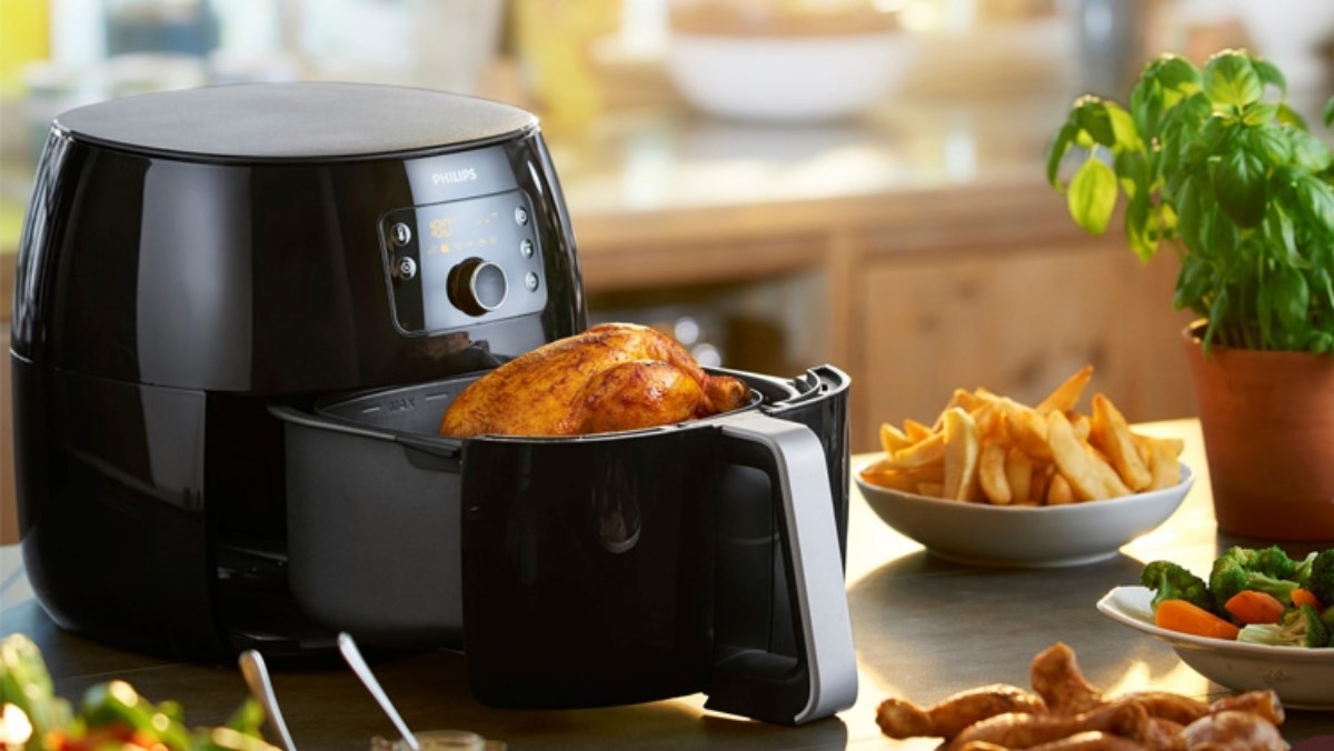 Nồi chiên không dầu bốc khói (Ảnh 4)