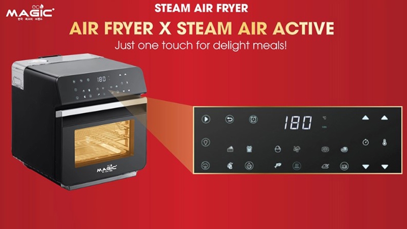 Lò nướng kiêm nồi chiên không dầu Magic Eco S12