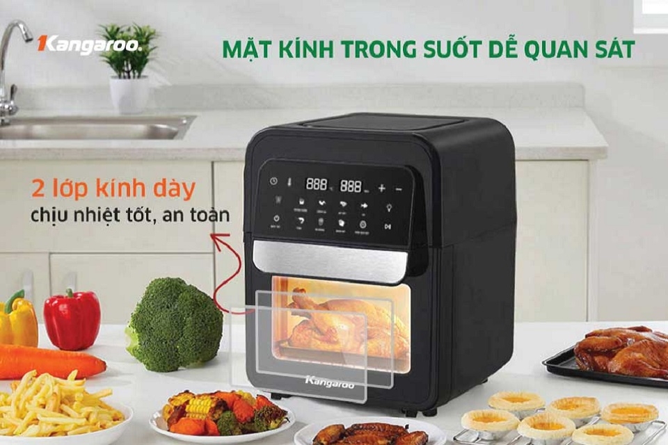 Nồi chiên không dầu có thiết kế đẹp Kangaroo