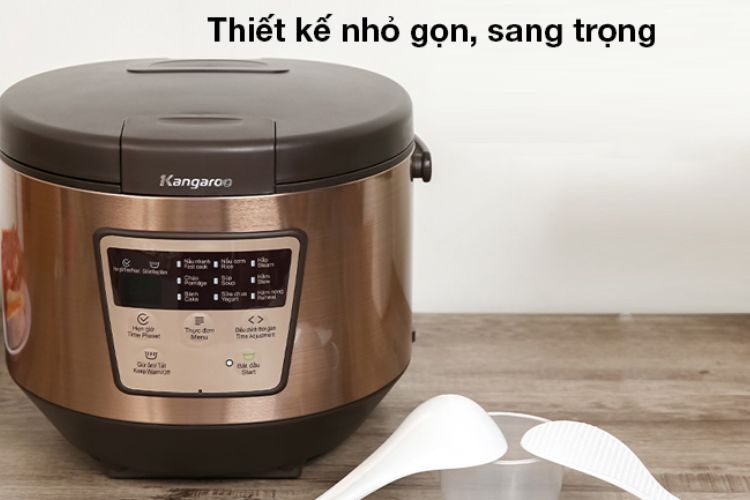 Đánh giá thiết kế nồi cơm điện tử Kangaroo KG18DR7