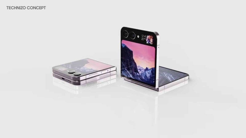 Lộ ảnh concept Samsung Galaxy Z Flip5 với màn hình phụ siêu lớn