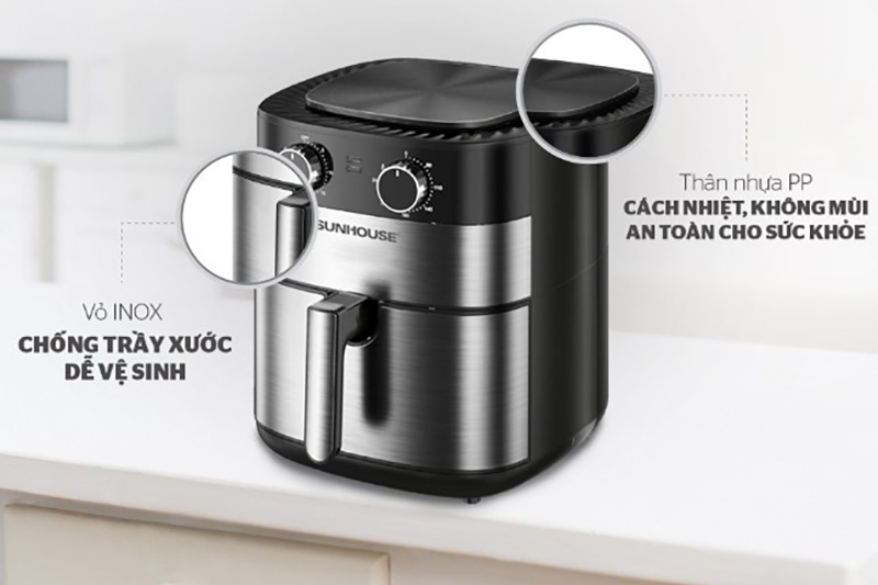 Nồi chiên không dầu dưới 3 triệu: Sunhouse SHD4026