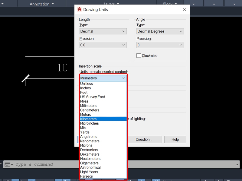 Cách chỉnh đơn vị trong AutoCAD vô cùng chi tiết