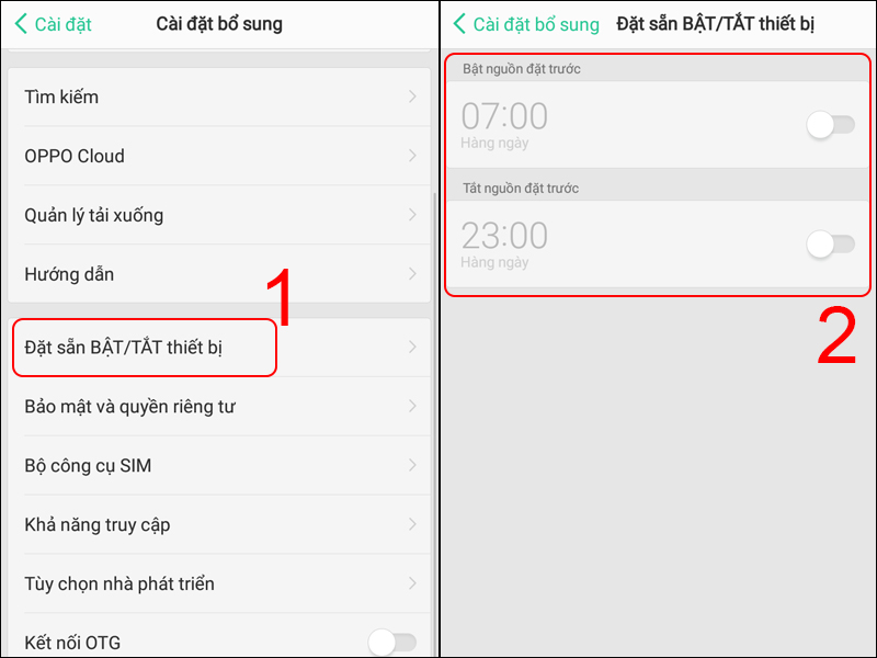 cách tắt nguồn OPPO