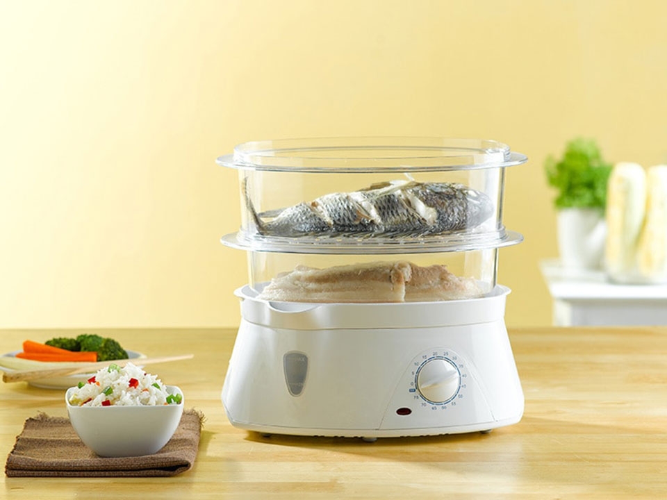Nồi hấp thực phẩm sử dụng hơi nước làm chín thức ăn