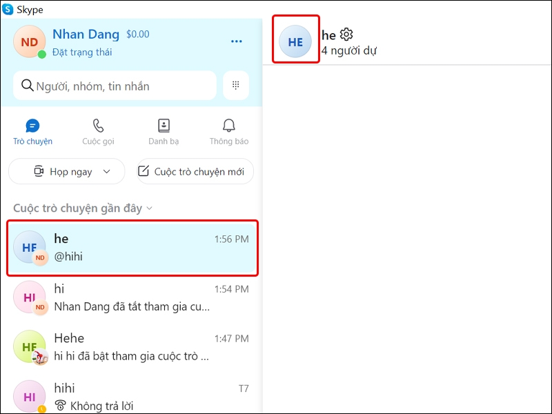 Cách bật chia sẻ nhóm Skype thông qua liên kết trên máy tính