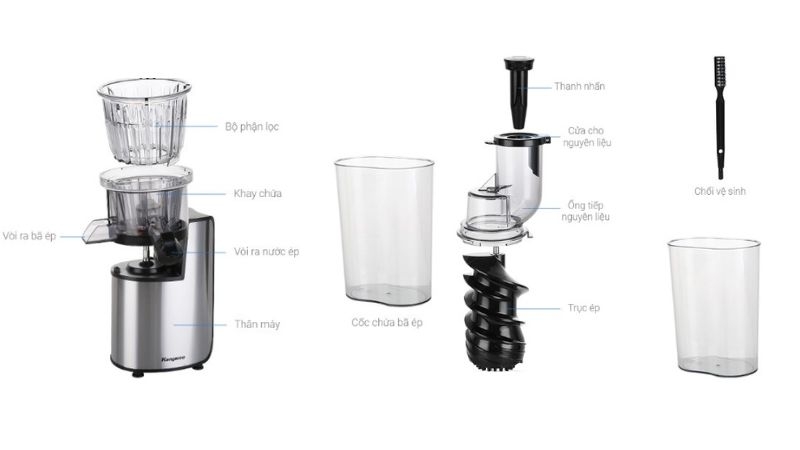 Cấu tạo máy ép trái cây Kangaroo