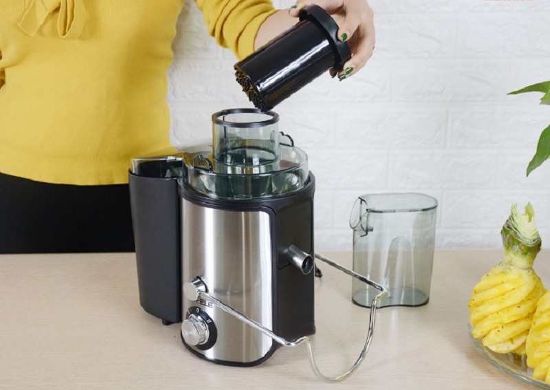 Máy ép trái cây Hafele chưa có tính năng loại bỏ hạt