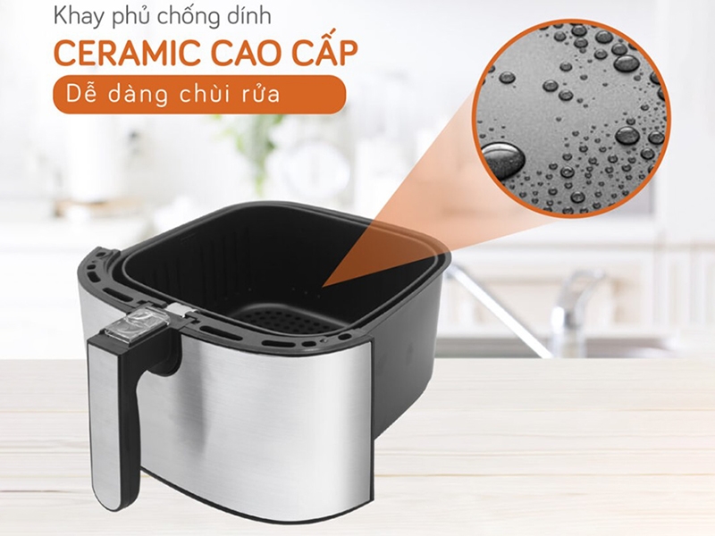 Nồi chiên không dầu Unie được chế tạo chất liệu bền bỉ