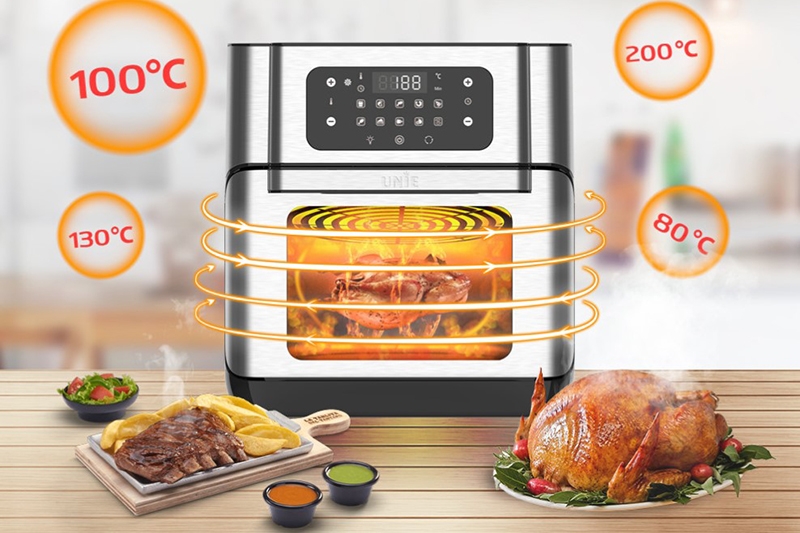Nồi chiên không dầu Unie sử dụng công nghệ chiên hiện đại