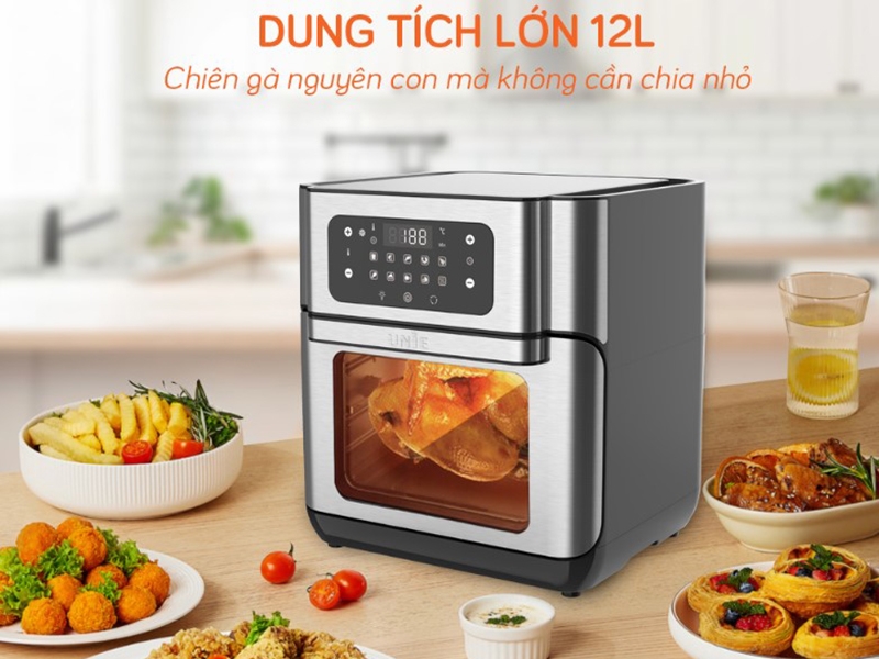 Dung tích nồi chiên không dầu Unie lớn