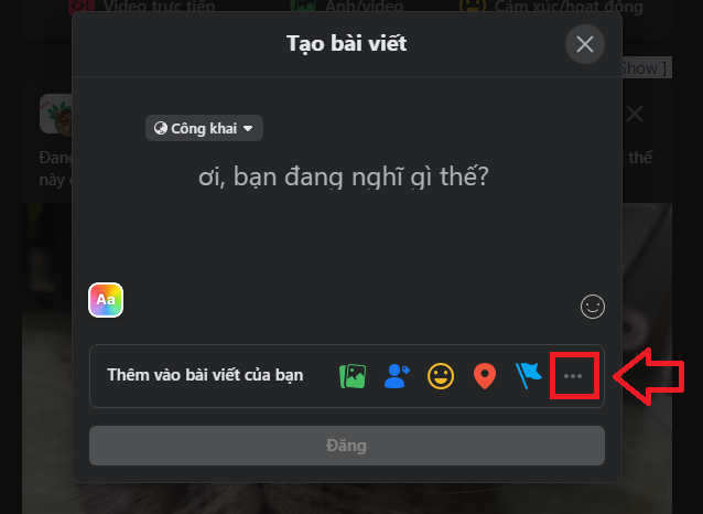Đăng bài trên Facebook bằng máy tính