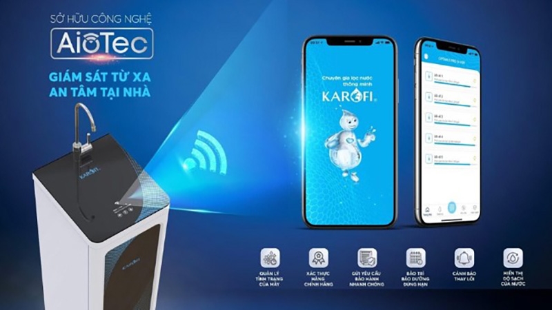 Máy lọc nước 10 lõi tốt nhất hiện nay: Karofi KAQ-O07
