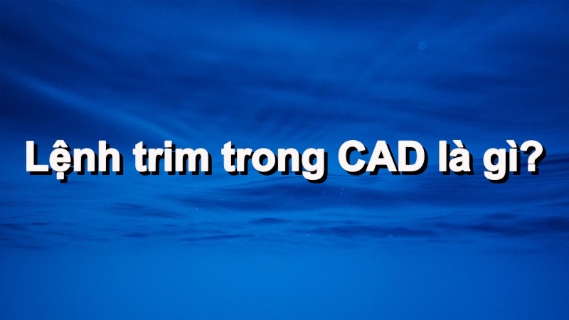 Lệnh Trim trong CAD là gì?