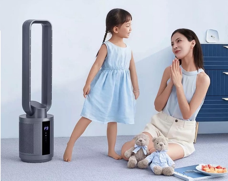 Quạt không cánh an toàn, tạo gió mạnh mẽ, êm ái