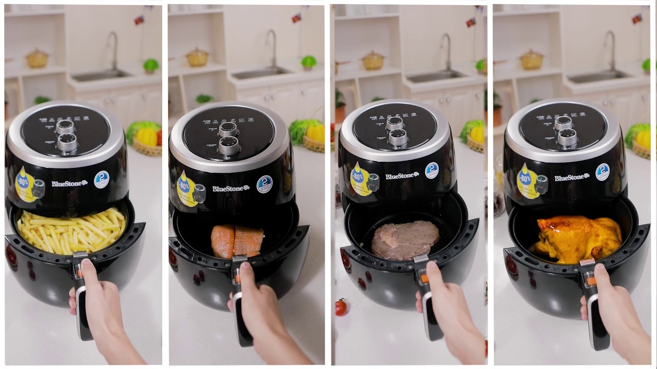 Bảng điều khiển nồi chiên Bluestone dễ dàng sử dụng
