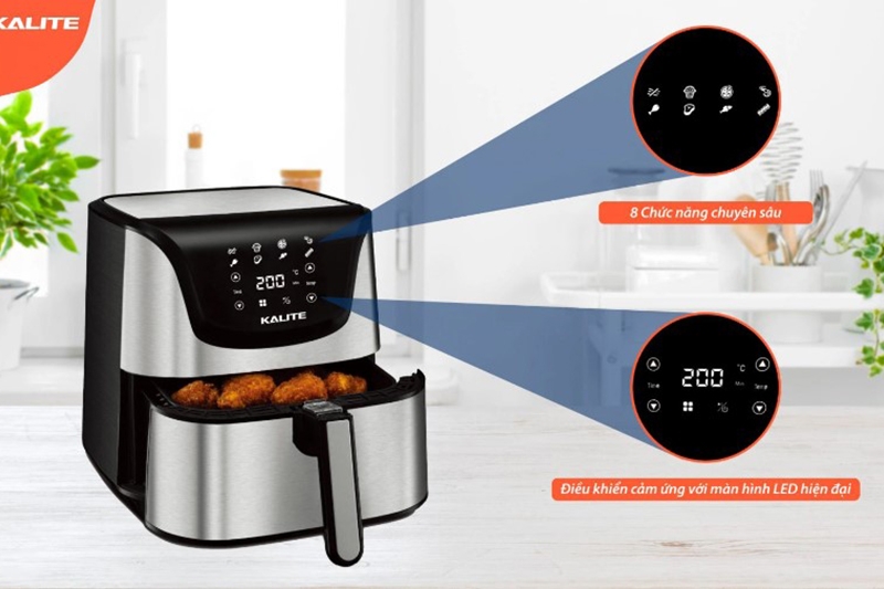 Review bảng điều khiển nồi chiên không dầu Kalite Q6