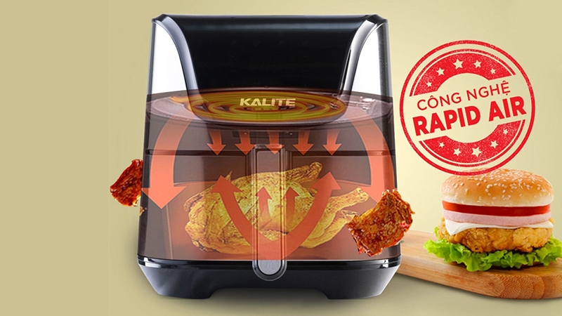 Review công nghệ nấu của nồi chiên không dầu Kalite Q6