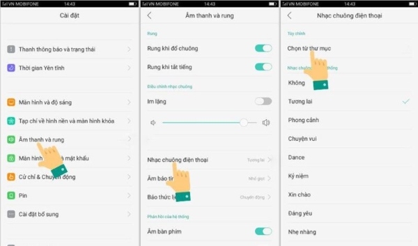 Cách cài nhạc chuông cho OPPO