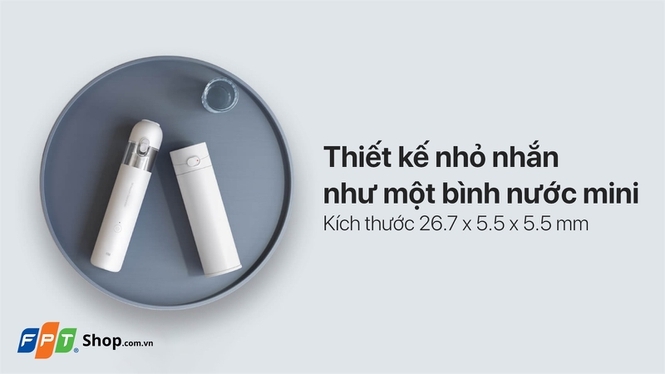 Máy có thiết kế nhỏ như một bình nước mini