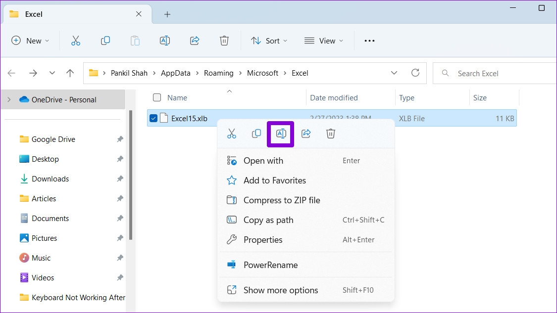 Mẹo sửa lỗi thanh công cụ Excel không hoạt động trên Windows (5)