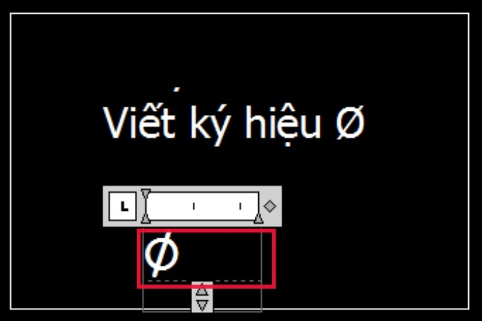 Cách tạo ký hiệu phi trong CAD (Bước 4)