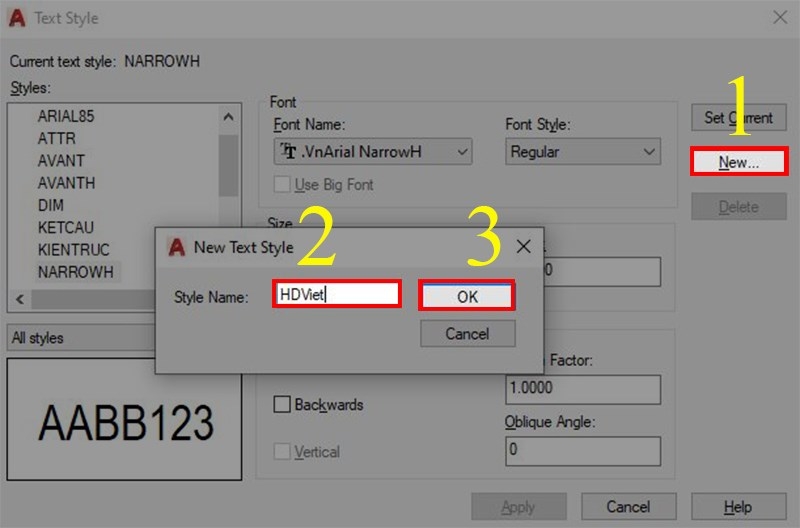 Hướng dẫn viết chữ trong CAD (Bước 2)