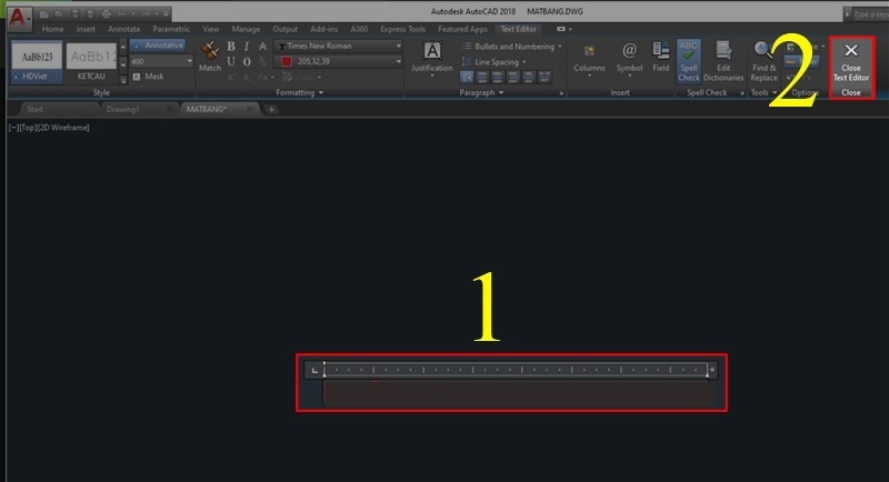 Chỉnh sửa chữ trong CAD (Bước 3)