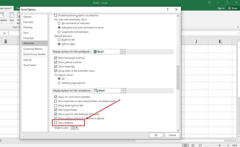 Xóa dòng kẻ trong Excel - Ảnh 13