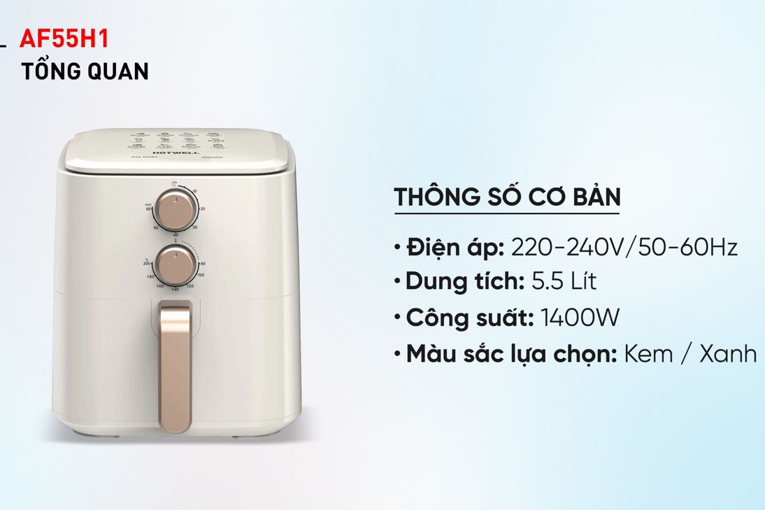Nồi chiên không dầu Hotwell của nước nào (Ảnh 3)