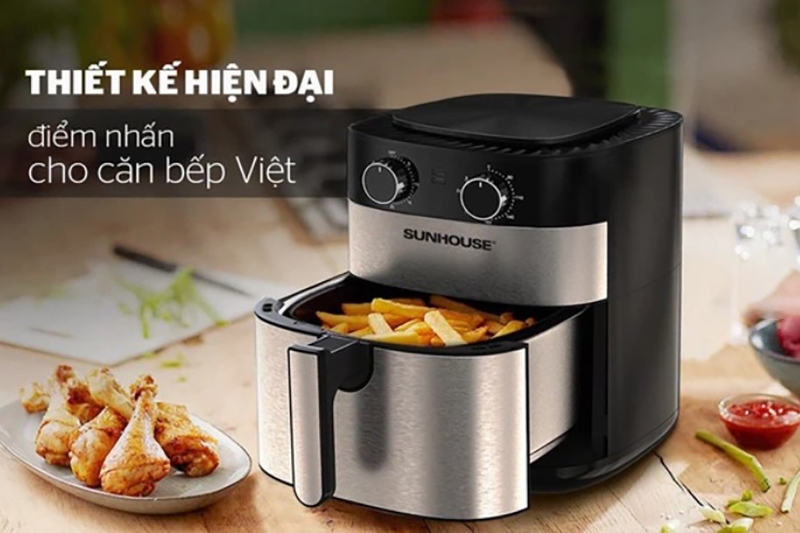 Review nồi chiên không dầu Sunhouse SHD4026 (Ảnh 1)