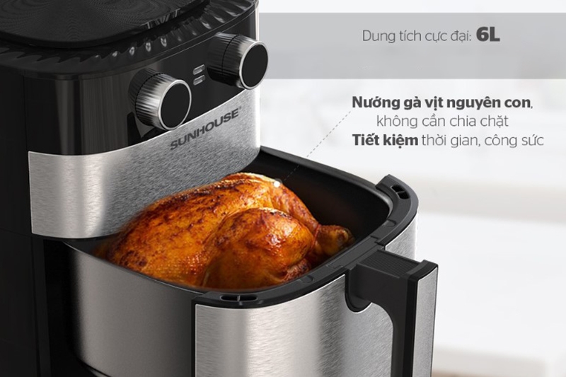 Review nồi chiên không dầu Sunhouse SHD4026 (Ảnh 4)