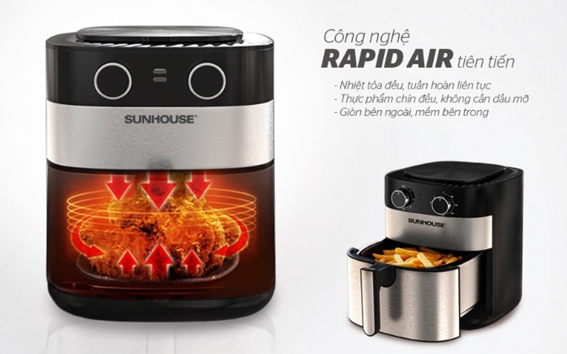 Review nồi chiên không dầu Sunhouse SHD4026 (Ảnh 5)