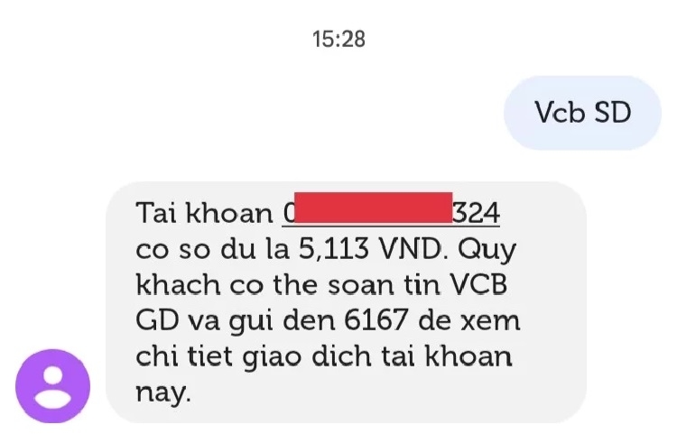 Kiểm tra số dư tài khoản Vietcombank (Ảnh 4)