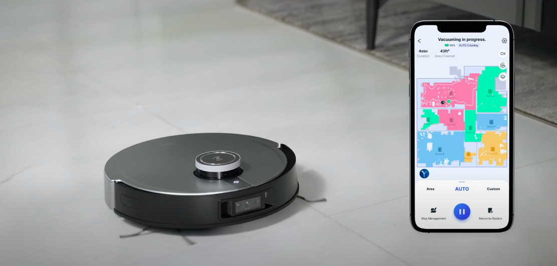 Cách điều khiển robot hút bụi Deebot X1 Omni bằng ứng dụng: thiết lập bản đồ