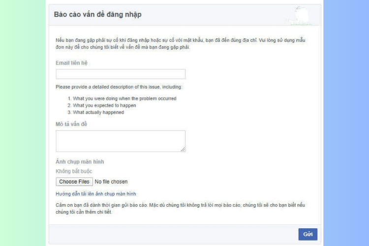 Cách khắc phục tình trạng tài khoản Facebook bị khóa 7