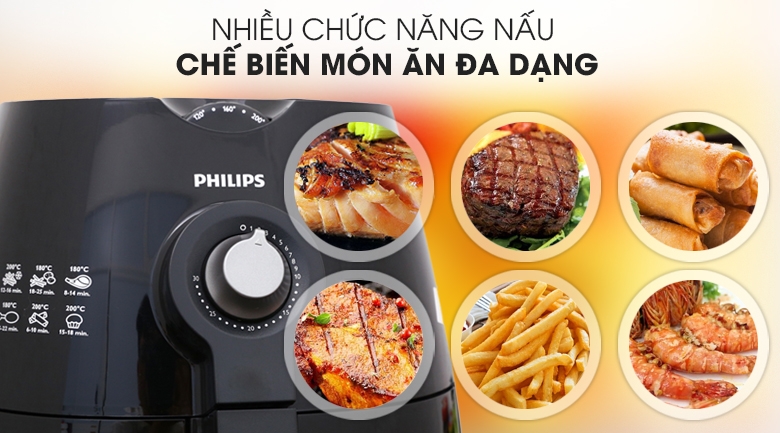 Đánh giá nồi chiên không dầu Philips HD9220: 5 tính năng đặc biệt