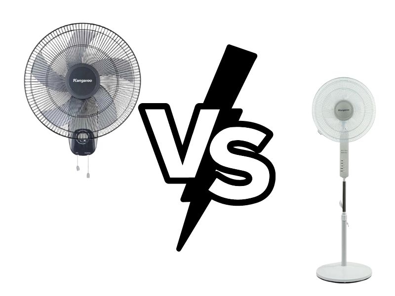 Nên mua quạt đứng hay quạt treo tường