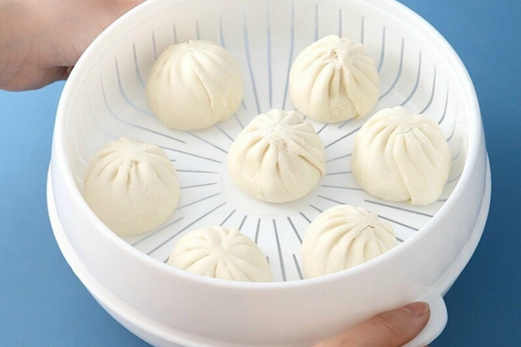Hấp bánh bao bằng lò vi sóng bước 1