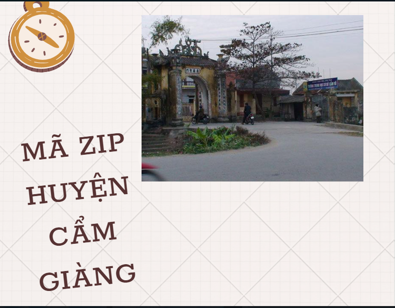 8. Mã ZIP huyện Cẩm Giàng
